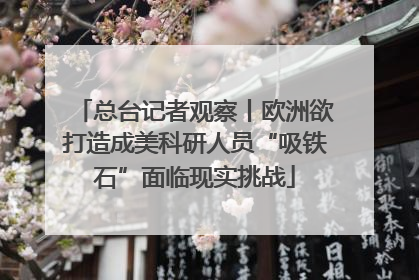 总台记者观察丨欧洲欲打造成美科研人员“吸铁石”面临现实挑战