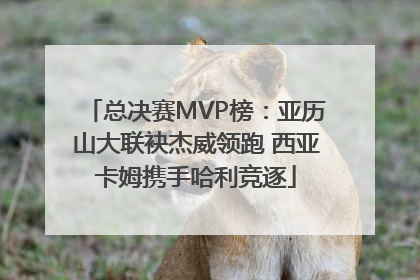 总决赛MVP榜：亚历山大联袂杰威领跑 西亚卡姆携手哈利竞逐