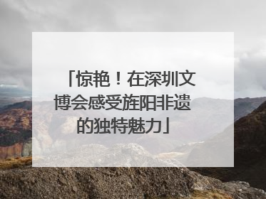 惊艳！在深圳文博会感受旌阳非遗的独特魅力