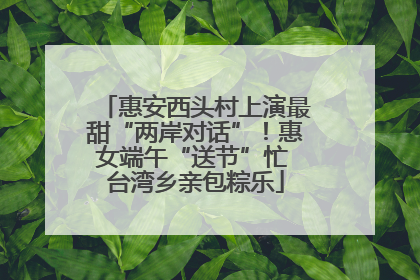 惠安西头村上演最甜“两岸对话”！惠女端午“送节”忙 台湾乡亲包粽乐