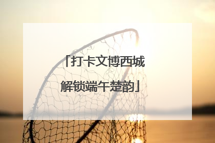 打卡文博西城 解锁端午楚韵