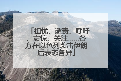 担忧、谴责、呼吁、震惊、关注……各方在以色列袭击伊朗后表态各异