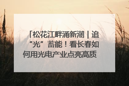 松花江畔涌新潮｜追“光”蓄能！看长春如何用光电产业点亮高质量发展新赛道