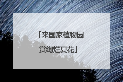 来国家植物园 赏绚烂夏花