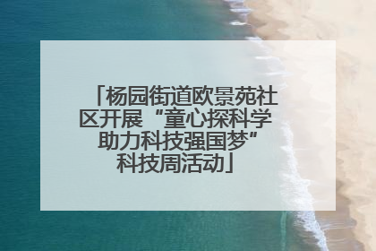 杨园街道欧景苑社区开展“童心探科学 助力科技强国梦”科技周活动