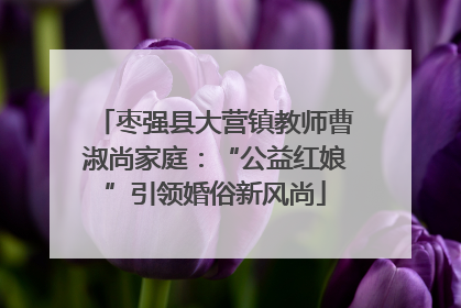 枣强县大营镇教师曹淑尚家庭：“公益红娘”引领婚俗新风尚
