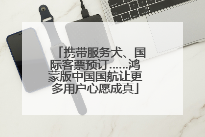 携带服务犬、国际客票预订……鸿蒙版中国国航让更多用户心愿成真