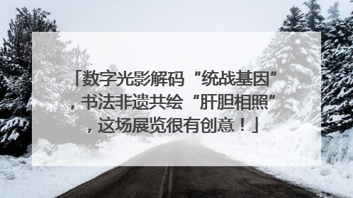 数字光影解码“统战基因”，书法非遗共绘“肝胆相照”，这场展览很有创意！