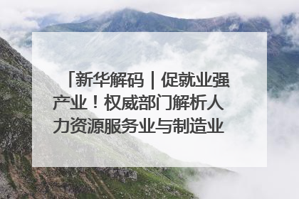 新华解码｜促就业强产业！权威部门解析人力资源服务业与制造业融合发展试点