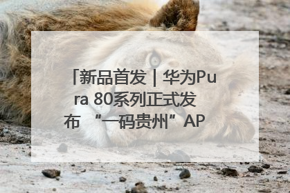 新品首发｜华为Pura 80系列正式发布 “一码贵州”APP抢先开售！