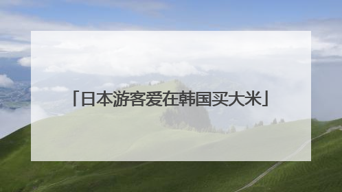 日本游客爱在韩国买大米