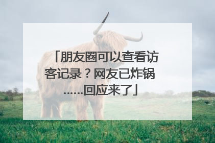 朋友圈可以查看访客记录？网友已炸锅……回应来了