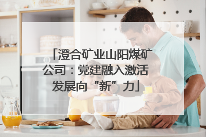 澄合矿业山阳煤矿公司：党建融入激活发展向“新”力