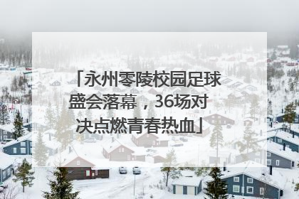 永州零陵校园足球盛会落幕，36场对决点燃青春热血