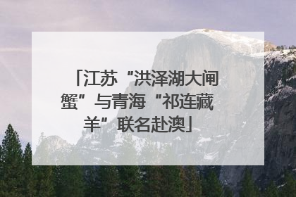 江苏“洪泽湖大闸蟹”与青海“祁连藏羊”联名赴澳