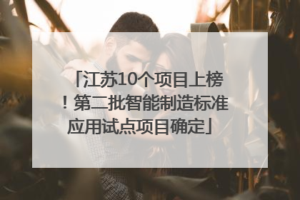 江苏10个项目上榜！第二批智能制造标准应用试点项目确定