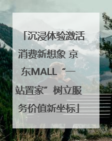 沉浸体验激活消费新想象 京东MALL“一站置家”树立服务价值新坐标