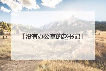 没有办公室的赵书记