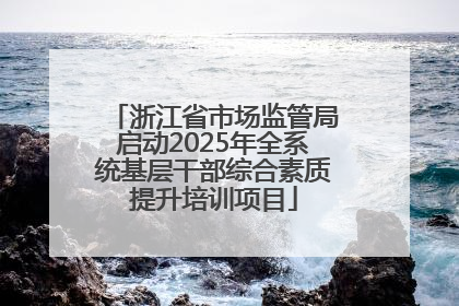 浙江省市场监管局启动2025年全系统基层干部综合素质提升培训项目