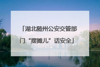 湖北随州公安交管部门“摆摊儿”话安全