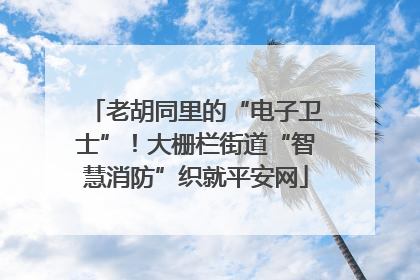 老胡同里的“电子卫士”！大栅栏街道“智慧消防”织就平安网
