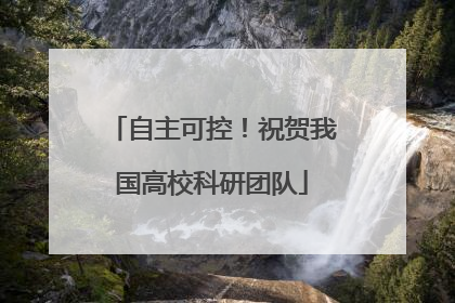 自主可控！祝贺我国高校科研团队