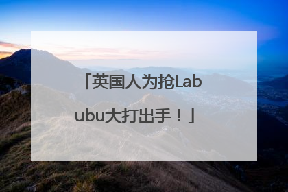 英国人为抢Labubu大打出手！