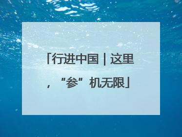 行进中国｜这里，“参”机无限