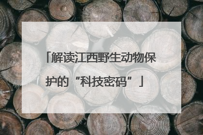 解读江西野生动物保护的“科技密码”
