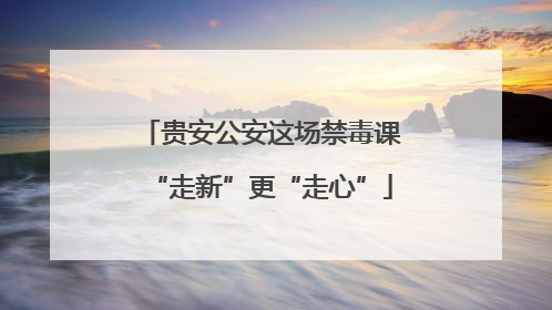 贵安公安这场禁毒课“走新”更“走心”