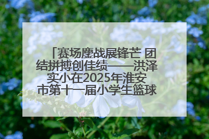 赛场鏖战展锋芒 团结拼搏创佳绩——洪泽实小在2025年淮安市第十一届小学生篮球比赛中再获佳绩