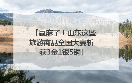 赢麻了！山东这些旅游商品全国大赛斩获3金1银5铜