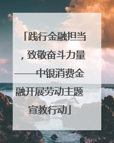 践行金融担当，致敬奋斗力量——中银消费金融开展劳动主题宣教行动