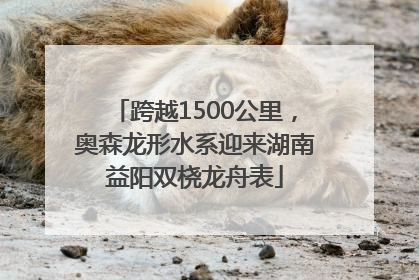 跨越1500公里，奥森龙形水系迎来湖南益阳双桡龙舟表