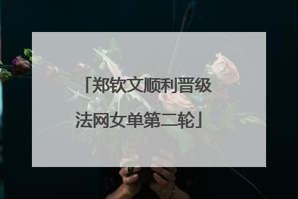 郑钦文顺利晋级法网女单第二轮