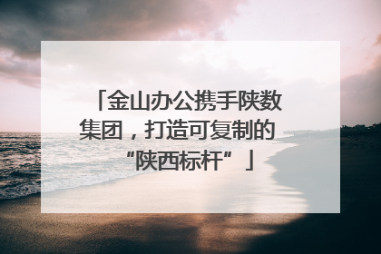 金山办公携手陕数集团，打造可复制的“陕西标杆”