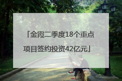 金霞二季度18个重点项目签约投资42亿元