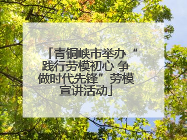 青铜峡市举办“践行劳模初心 争做时代先锋”劳模宣讲活动
