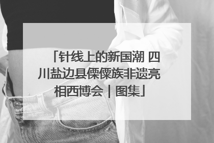 针线上的新国潮 四川盐边县傈僳族非遗亮相西博会｜图集