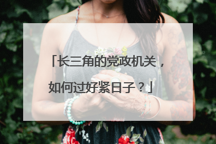 长三角的党政机关，如何过好紧日子？