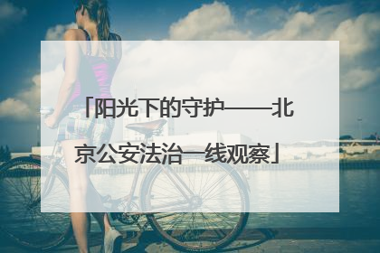 阳光下的守护——北京公安法治一线观察