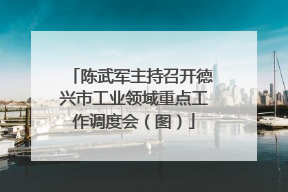 陈武军主持召开德兴市工业领域重点工作调度会（图）