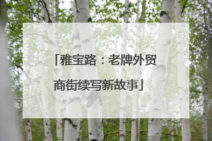 雅宝路：老牌外贸商街续写新故事