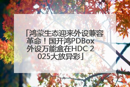 鸿蒙生态迎来外设兼容革命！国开鸿PDBox外设万能盒在HDC 2025大放异彩