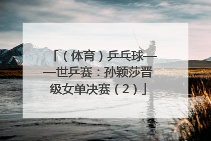 （体育）乒乓球——世乒赛：孙颖莎晋级女单决赛（2）