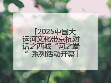 2025中国大运河文化带京杭对话之西城“河之端”系列活动开幕