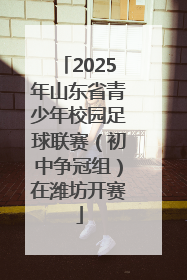 2025年山东省青少年校园足球联赛（初中争冠组）在潍坊开赛