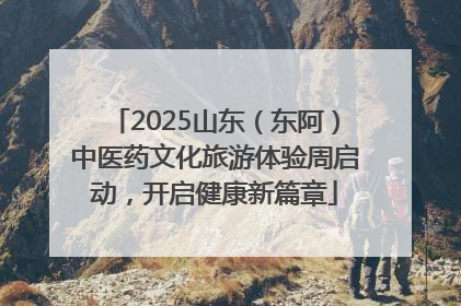 2025山东（东阿）中医药文化旅游体验周启动，开启健康新篇章