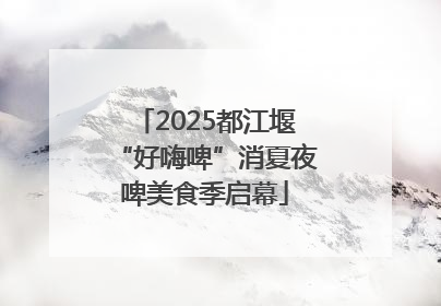 2025都江堰“好嗨啤”消夏夜啤美食季启幕