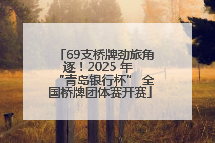 69支桥牌劲旅角逐！2025 年 “青岛银行杯” 全国桥牌团体赛开赛